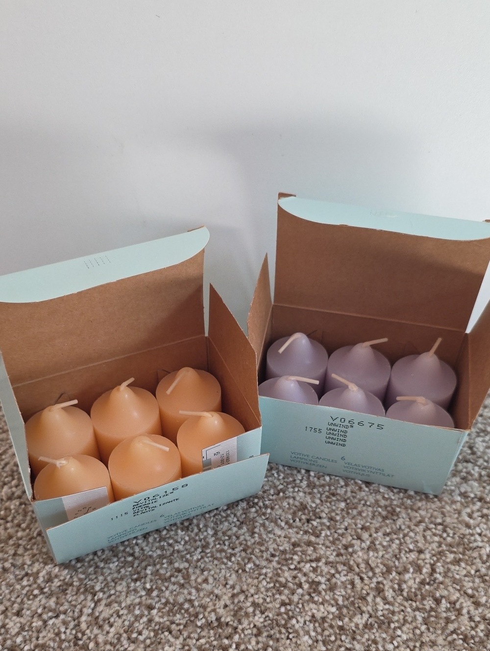 PartyLite Votive Candle Sets — Recitalize and Unwind - 12 Candles